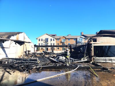 Six garage units burned in Williston fire